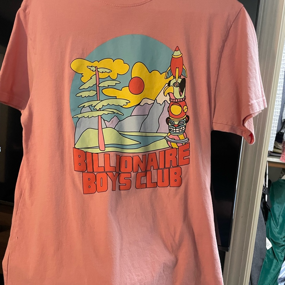 Billionaire Boys Club Pink Short Sleeve Graphic Tee
